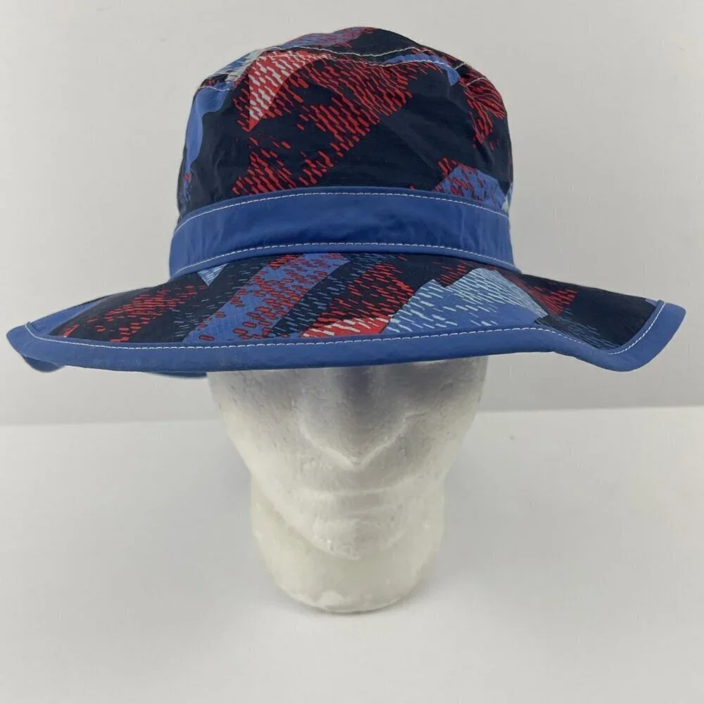 Columbia Bucket Hat Adult Small Adjustable Wide Brim Poly Stretch Colorful